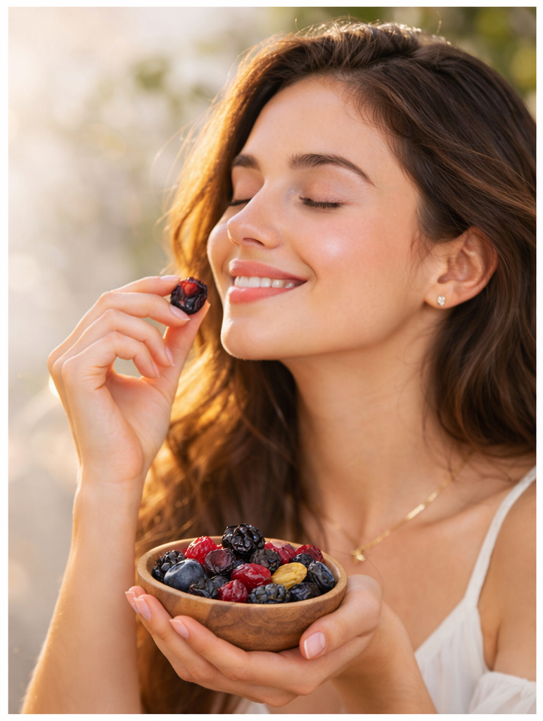 Premium mix of dried berries and raisins for skin health